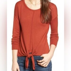 MADEWELL Modern Tie Front Sweater